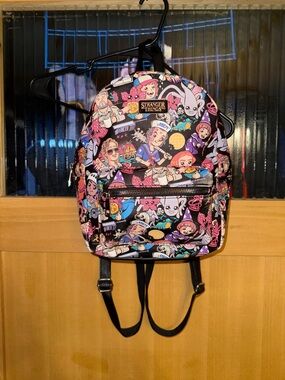 Bioworld Netflix Stranger Things Chibi polyurethane Mini Backpack 11"Height Used